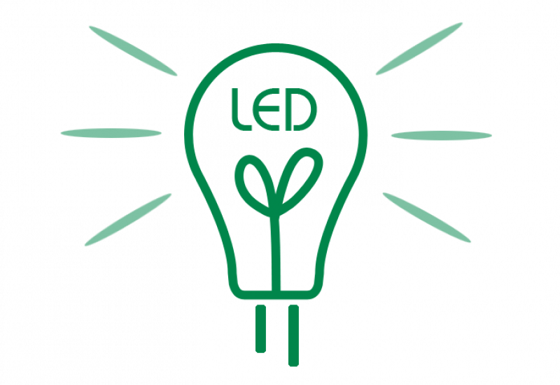 Signet einer LED Leuchte als Icon